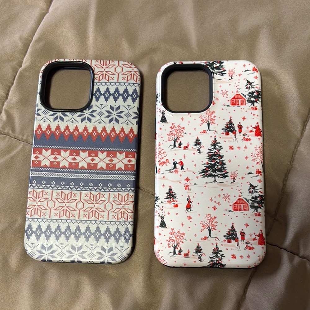 Festive Holiday Phone Case Set iPhone 13 Pro Max